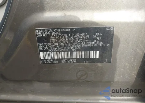 2009 Toyota Rav4 из США, поврежденный, VIN JTMZF33VX95007939